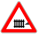 beschrankter Bahnübergang