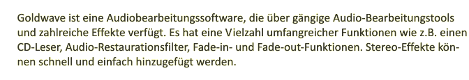 Kurzbeschreibung