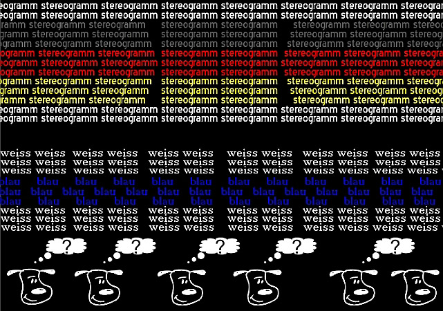 Stereogramm - was siehst Du?