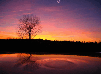 Sonnenuntergang im Schwabenland